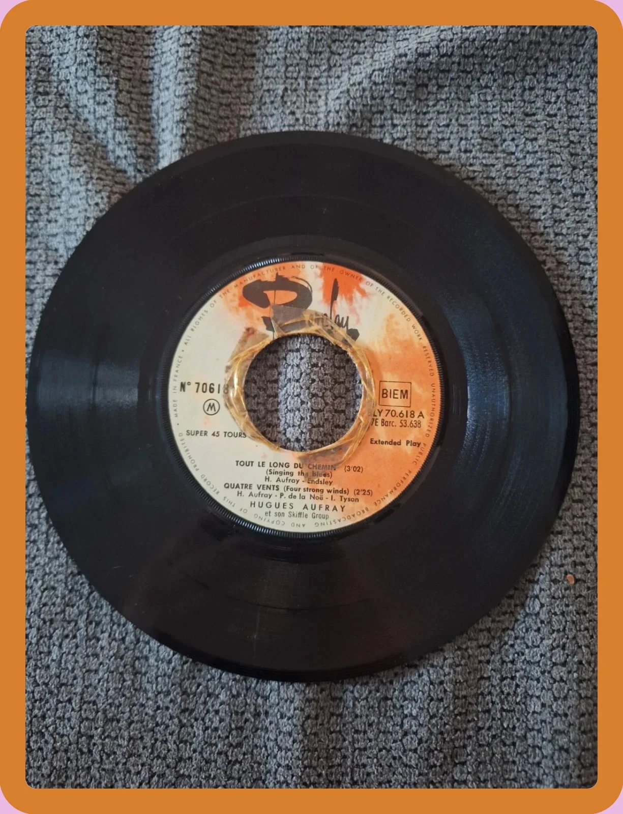 Oude vinylplaat Hugues Aufray Ny Pense Plus – photo 5
